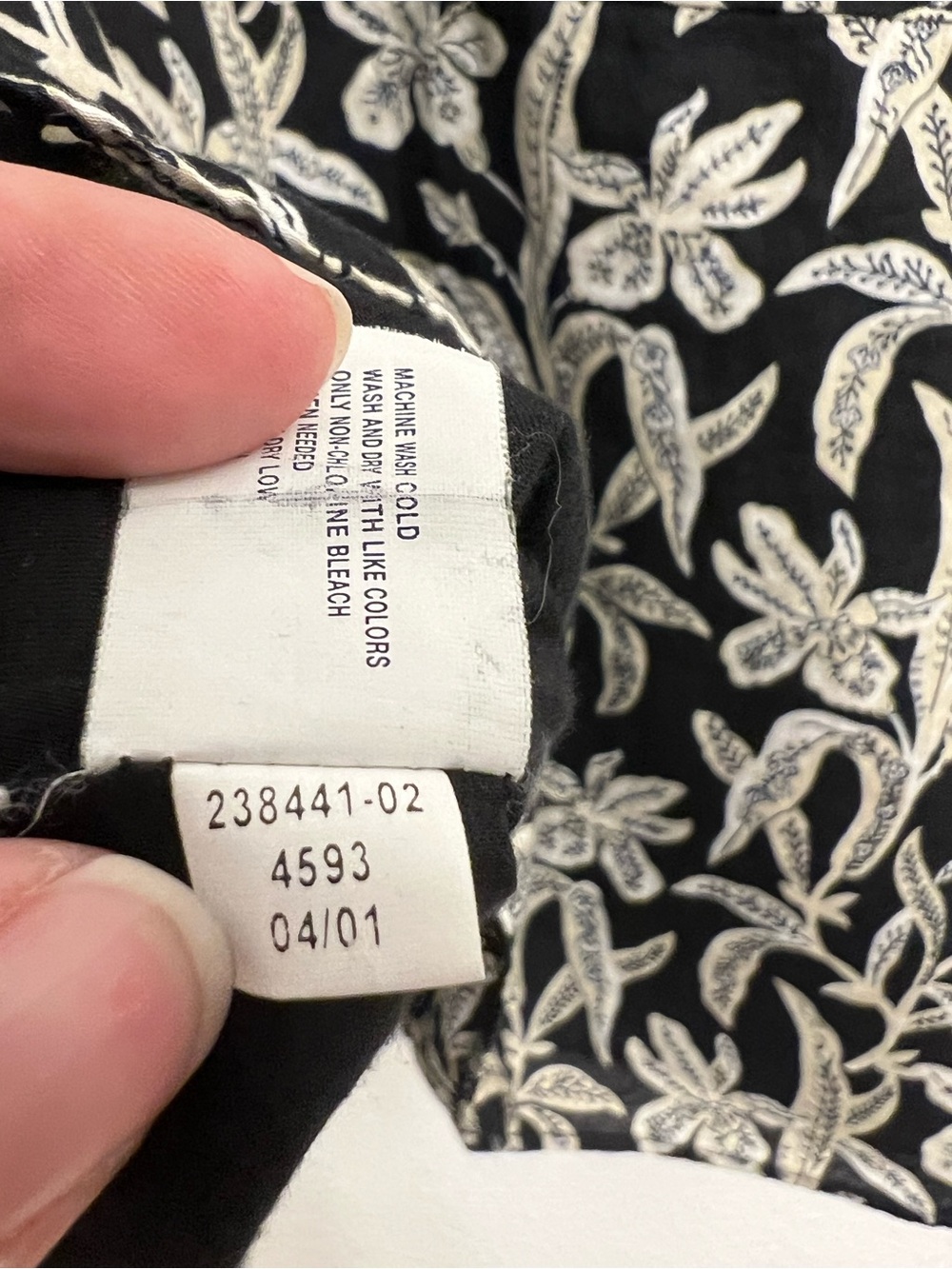 GAP Vintage Y2K Black White Floral Babydoll Tank Top Camisole Size M - Picture 5 of 9